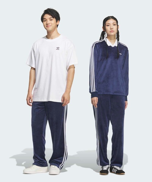 adidas(アディダス)の「FB TPベロア / ファイヤーバード トラックパンツ ベロア / ジャージ / アディダスオリジナルス adidas Originals(その他パンツ・メンズ・ブルー・XX-LARGE/XX-SMALL/3XL/LARGE/MEDIUM/SMALL/X-LARGE/X-SMALL)」の4枚目の写真