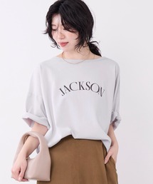 MICA&DEAL（マイカ＆ディール）の「"JACKSON"ロゴプリントハーフスリーブTシャツ（Tシャツ/カットソー）」