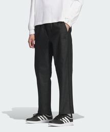 エッセンシャルズ プラス レギュラーフィット ストレッチデニム フルレングス オープンヘム パンツ / アディダス adidas