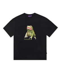 LAUGHER（ラファー）の「アグリーフロッグTシャツ - ブラック（Tシャツ/カットソー）」