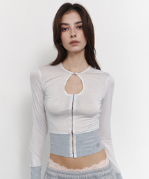 Ollie Hooked Cardigan (Pale Blue)