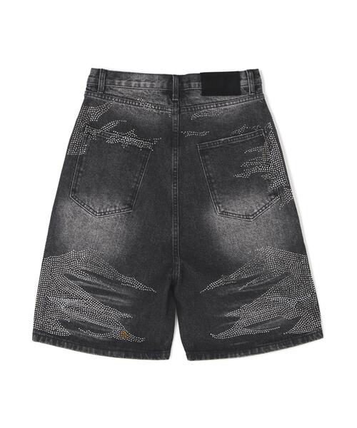L.H.P(エルエイチピー)の「MAVYTH/メヴィス/VOLTAGE GLITTER DENIM SHORTS(デニムパンツ・レディース・その他4/ブラック・M/L)」の5枚目の写真