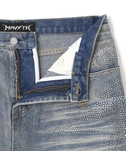 L.H.P(エルエイチピー)の「MAVYTH/メヴィス/VOLTAGE GLITTER DENIM SHORTS(デニムパンツ・レディース・その他4/ブラック・M/L)」の19枚目の写真