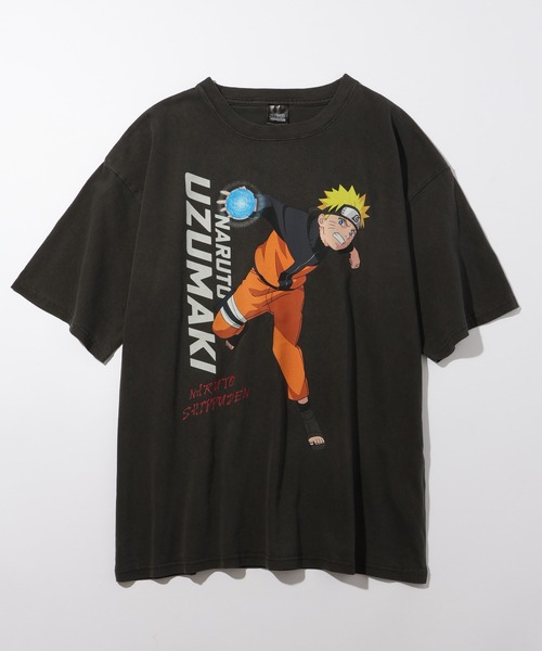 CORPUS SELECT(コーパストーキョー)の「【NARUTO/ナルト】ヴィンテージピグメント加工アソートデザイン 半袖Tシャツ(Tシャツ/カットソー・メンズ・ブラック系1/ブラック系2/ブラック系3/ブラック系4・M/L/XL)」の1枚目の写真