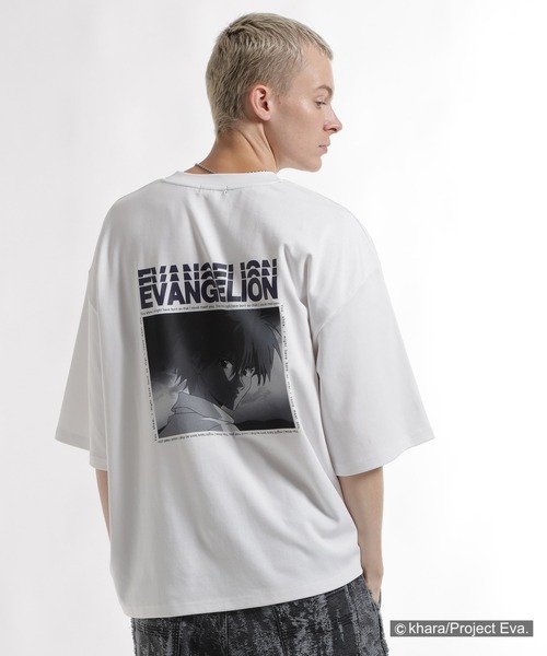 HARE（ハレ）の「【新世紀エヴァンゲリオン×HARE】シーンプリントカット(HARE)（Tシャツ/カットソー・メンズ・ブラック×ブルー/ブラック×パープル/ブラック×レッド/ホワイト×ブルー/ホワイト×レッド/ホワイト×パープル・FREE）」の3枚目の写真