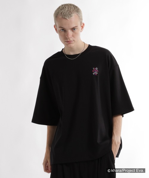 HARE（ハレ）の「【新世紀エヴァンゲリオン×HARE】シーンプリントカット(HARE)（Tシャツ/カットソー・メンズ・ブラック×ブルー/ブラック×パープル/ブラック×レッド/ホワイト×ブルー/ホワイト×レッド/ホワイト×パープル・FREE）」の4枚目の写真