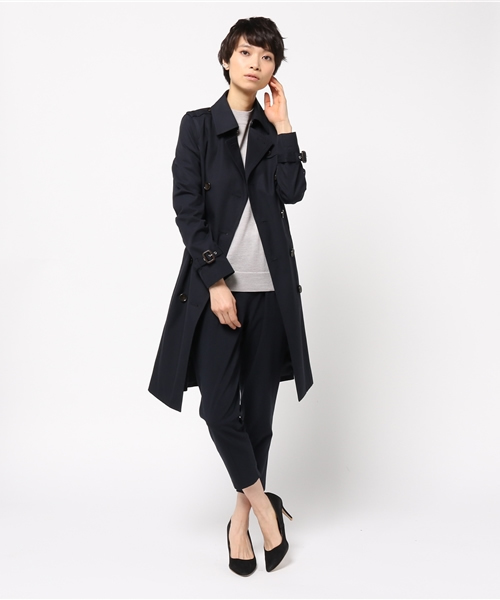 NATURAL BEAUTY BASIC（ナチュラルビューティーベーシック）の「ベーシックトレンチコート（トレンチコート・レディース・ベージュ/ネイビー/カーキ・SMALL/LARGE/MEDIUM）」の10枚目の写真