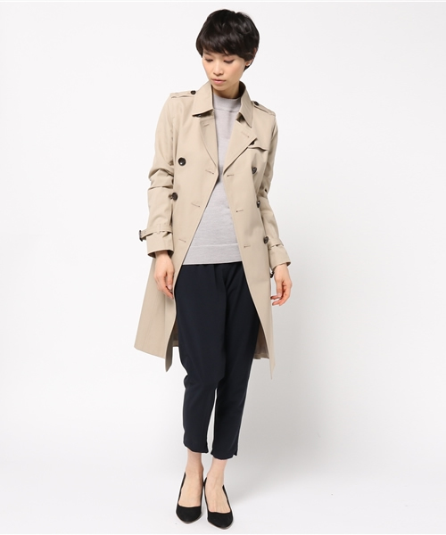 NATURAL BEAUTY BASIC（ナチュラルビューティーベーシック）の「ベーシックトレンチコート（トレンチコート・レディース・ベージュ/ネイビー/カーキ・SMALL/LARGE/MEDIUM）」の17枚目の写真