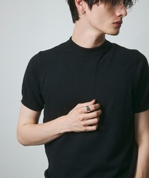 DAZE（デイズ）の「モックネック ショートスリーブ ニットTシャツ（Tシャツ/カットソー）」