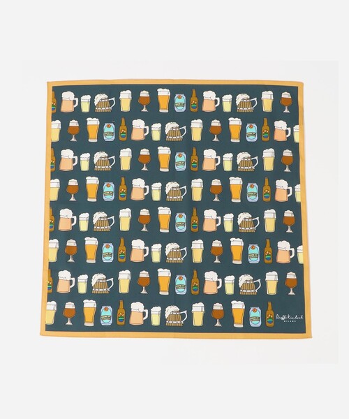 Kinloch（キンロック）の「【別注】＜Dieffe Kinloch＞Beer ao/ハンカチ（バンダナ/スカーフ・メンズ・ピンク/ターコイズブルー系/ダークグリーン・FREE）」の9枚目の写真