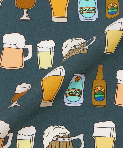 Kinloch（キンロック）の「【別注】＜Dieffe Kinloch＞Beer ao/ハンカチ（バンダナ/スカーフ・メンズ・ピンク/ターコイズブルー系/ダークグリーン・FREE）」の10枚目の写真