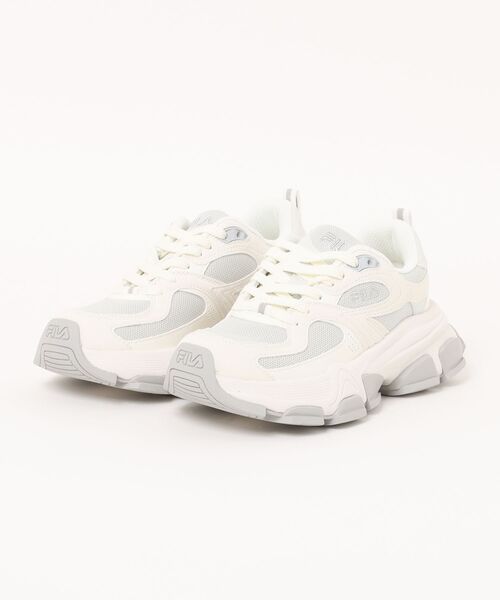 FILA(フィラ)の「【FILA】Potent(スニーカー・レディース・ホワイト×グレー・23.5cm/24.5cm/23.0cm/24.0cm/25.0cm)」の1枚目の写真