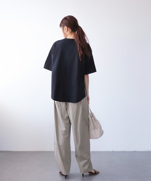 Jines(ジネス)の「ソフトモロッコパンツ(その他パンツ・レディース・グレー/キャメル・38)」の5枚目の写真