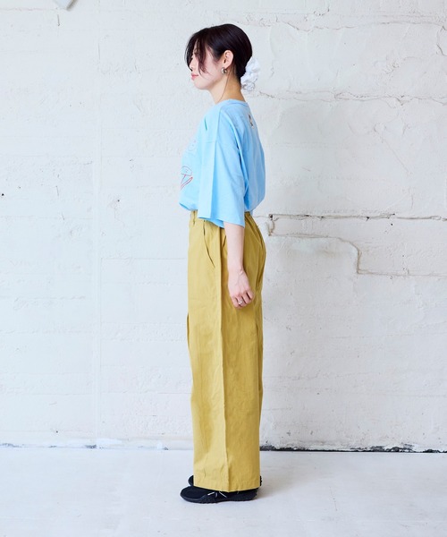 MARKEY'S(マーキーズ)の「プリントワイド長袖Tシャツ/おとな(Tシャツ/カットソー・レディース・ホワイト/杢グレー/ライトブルー・160)」の15枚目の写真