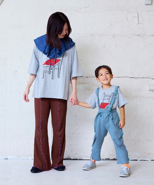 MARKEY'S(マーキーズ)の「プリントワイド長袖Tシャツ/おとな(Tシャツ/カットソー・レディース・ホワイト/杢グレー/ライトブルー・160)」の12枚目の写真