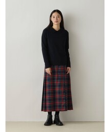 MidiUmi ラップチェックスカート