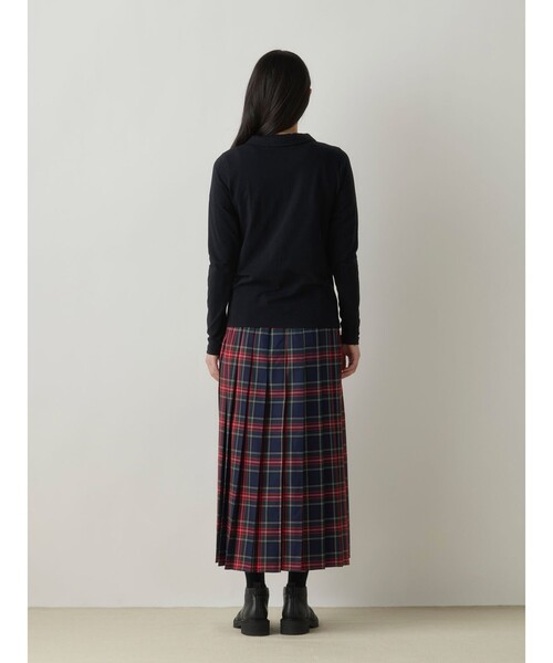 MidiUmi(ミディウミ)の「MidiUmi ラップチェックスカート(スカート・レディース・ネイビー/グリーン・FREE)」の8枚目の写真