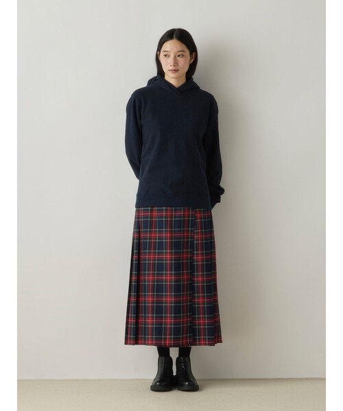 MidiUmi(ミディウミ)の「MidiUmi ラップチェックスカート(スカート・レディース・ネイビー/グリーン・FREE)」の13枚目の写真