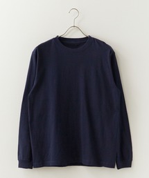ハイグレードコットン 5.6oz クルーネック 袖リブ ロングスリーブTee /ロンT 無地カットソー オーバーサイズ 2026年 夏 夏服