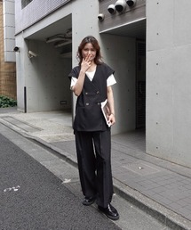 リネンライクベストセットアップ