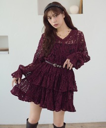 lace plum Tunic / レースペプラムチュニック