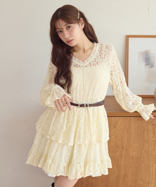 Ambre Neige(アンブルネージュ)の「lace plum Tunic / レースペプラムチュニック(シャツ/ブラウス・レディース・ブラック/オフホワイト/ボルドー/アイボリー・FREE)」の21枚目の写真