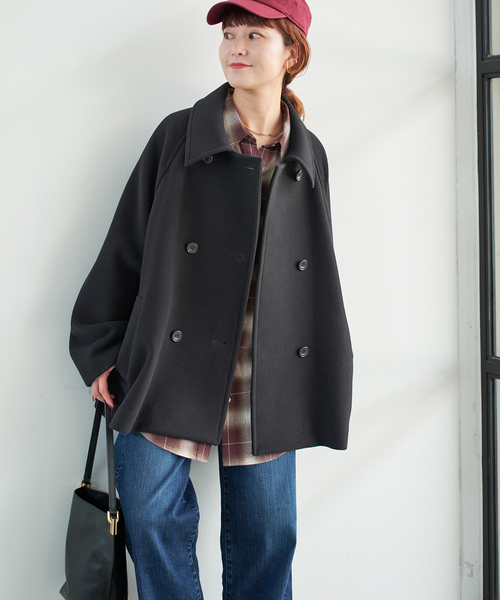 Spick & Span(スピックアンドスパン)の「《WEB限定カラー有り / 追加》S160スタンドカラーショートコート(その他アウター・レディース・ベージュ/ブラウン/ブラック/モカ・38/34/36)」の13枚目の写真