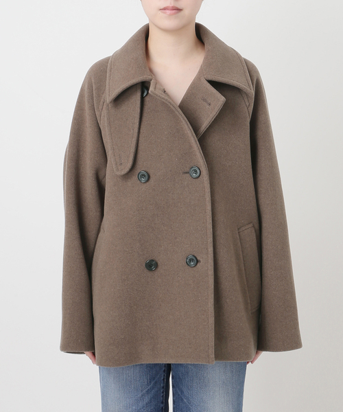 Spick & Span（スピックアンドスパン）の「《WEB限定カラー有り / 追加》S160スタンドカラーショートコート（その他アウター・レディース・ベージュ/ブラウン/ブラック/モカ・38/34/36）」の13枚目の写真