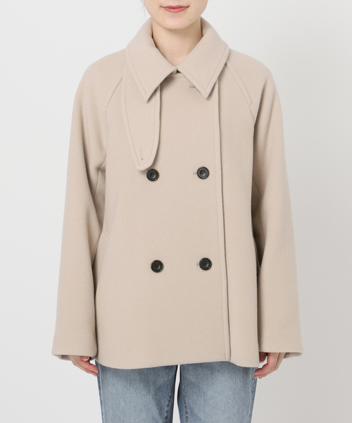 Spick & Span（スピックアンドスパン）の「《WEB限定カラー有り / 追加》S160スタンドカラーショートコート（その他アウター・レディース・ベージュ/ブラウン/ブラック/モカ・38/34/36）」の10枚目の写真