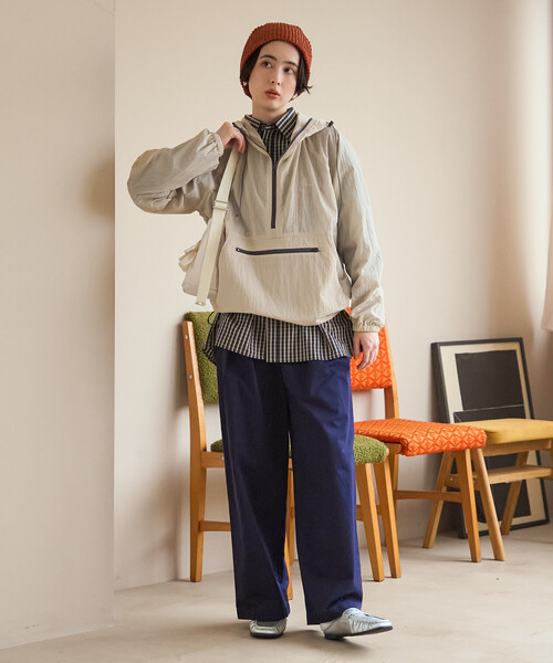FRUIT OF THE LOOM(フルーツオブザルーム)の「FRUIT OF THE LOOM×FREAK'S STORE/フルーツオブザルーム 別注 アノラックパーカー/ナイロンパーカー(パーカー・レディース・ワイン/ブルー/ナチュラル・フリ-)」の18枚目の写真
