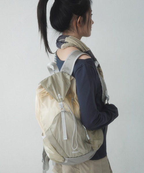 HEISAN(ハイサン)の「◇HEISAN◇ブランド直輸入正規品/折りたためる/パッカブル/エッグシュートバッグ Egg Suit Bag Black(バックパック/リュック・レディース・ブラック/グレイッシュベージュ・FREE)」の21枚目の写真