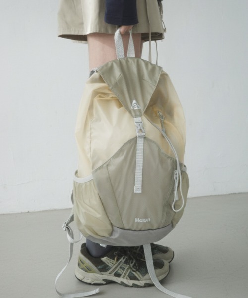 HEISAN(ハイサン)の「◇HEISAN◇ブランド直輸入正規品/折りたためる/パッカブル/エッグシュートバッグ Egg Suit Bag Black(バックパック/リュック・レディース・ブラック/グレイッシュベージュ・FREE)」の22枚目の写真