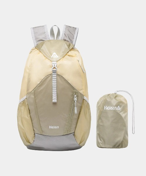 HEISAN(ハイサン)の「◇HEISAN◇ブランド直輸入正規品/折りたためる/パッカブル/エッグシュートバッグ Egg Suit Bag Black(バックパック/リュック・レディース・ブラック/グレイッシュベージュ・FREE)」の7枚目の写真