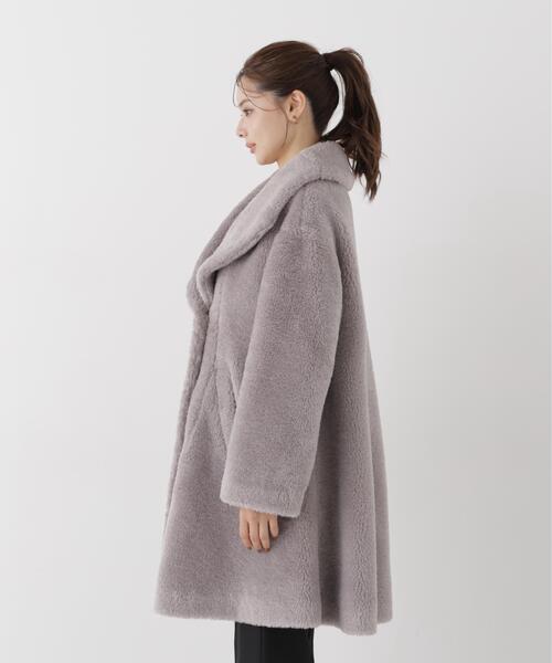 PROPORTION BODY DRESSING(プロポーションボディドレッシング)の「ボアミドルコート / 1216252002(その他アウター・レディース・グレー/ホワイト系その他/ピンク・SMALL/P/S/MEDIUM)」の18枚目の写真