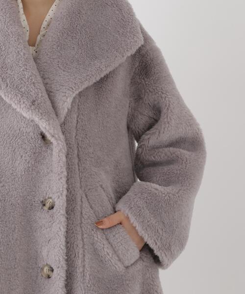 PROPORTION BODY DRESSING(プロポーションボディドレッシング)の「ボアミドルコート / 1216252002(その他アウター・レディース・グレー/ホワイト系その他/ピンク・SMALL/P/S/MEDIUM)」の21枚目の写真