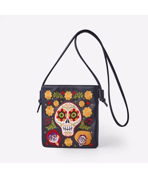 Disney(ディズニー)の「刺繍ショルダーバッグ「リメンバー・ミー」(ショルダーバッグ・レディース・ブラック・-)」の2枚目の写真