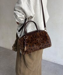 【WEB限定】横長ボアボストンバッグ