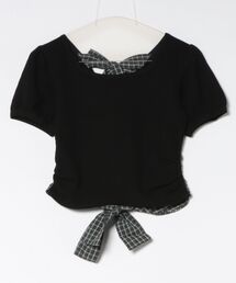 BACK RIBBON WAFFLE T/S