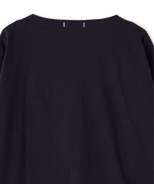 Y(ワイ)の「Y / ORGANIC COTTON JERSEY BOAT NECK PULL OVER(Tシャツ/カットソー・メンズ・ネイビー・LARGE)」の4枚目の写真