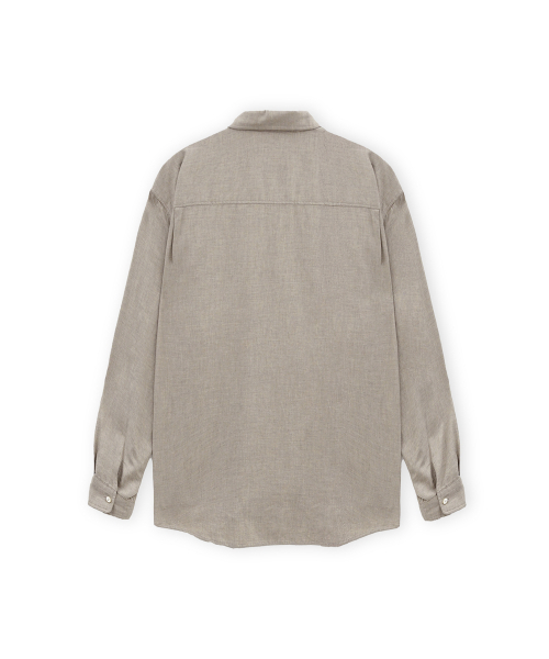 BROWNYARD（ブラウンヤード）の「定番シャツ、ベージュ（シャツ/ブラウス・メンズ・その他・3/4/5/6）」の2枚目の写真