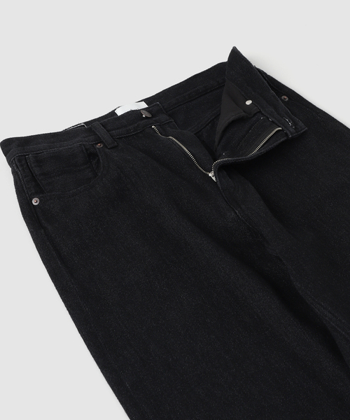ETAT(エタ)の「ETAT / エタ TYPE 001 OXFORD JEANS BLACK ON BOTH SIDES MARBLE WASH(デニムパンツ・メンズ・ブラック・46/44)」の4枚目の写真