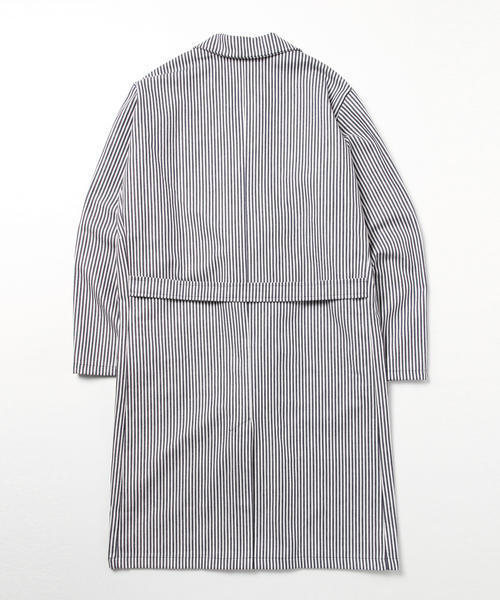 BEAMS LIGHTS Men's(ビームスライツ メンズ)の「Nostalgic garage / イタリーデニムヒッコリーコート(チェスターコート・メンズ・その他1・44/42/40)」の3枚目の写真
