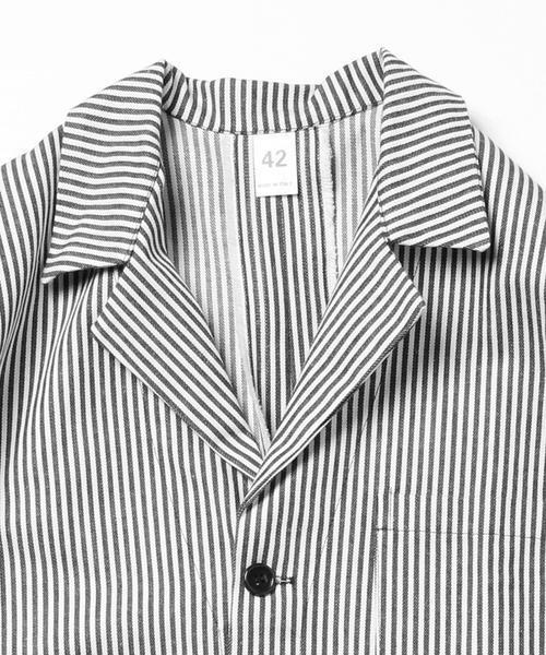 BEAMS LIGHTS Men's(ビームスライツ メンズ)の「Nostalgic garage / イタリーデニムヒッコリーコート(チェスターコート・メンズ・その他1・44/42/40)」の4枚目の写真