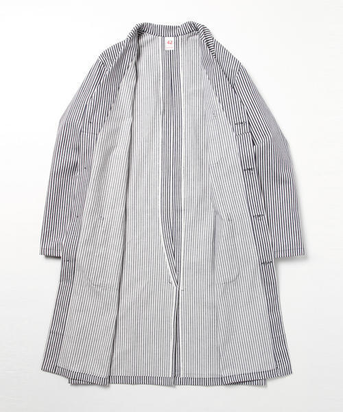 BEAMS LIGHTS Men's(ビームスライツ メンズ)の「Nostalgic garage / イタリーデニムヒッコリーコート(チェスターコート・メンズ・その他1・44/42/40)」の6枚目の写真