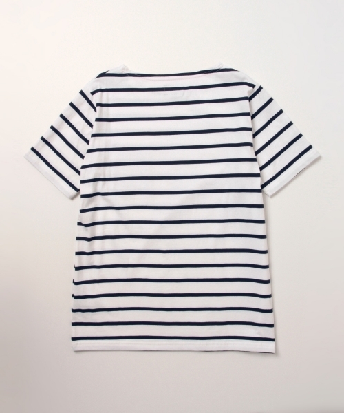 BEAMS（ビームス）の「BEAMS / ボーダー パッチポケット Tee（Tシャツ/カットソー・メンズ・ホワイト/ベージュ・X-LARGE/MEDIUM/SMALL/LARGE）」の5枚目の写真