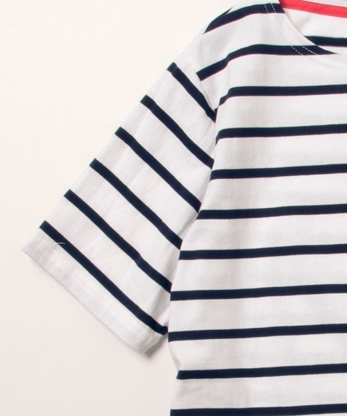 BEAMS（ビームス）の「BEAMS / ボーダー パッチポケット Tee（Tシャツ/カットソー・メンズ・ホワイト/ベージュ・X-LARGE/MEDIUM/SMALL/LARGE）」の6枚目の写真