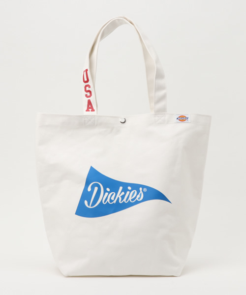 Dickies(ディッキーズ)の「【Dickies】 ディッキーズ フラッグショルダートート(トートバッグ・レディース・ブラック/ネイビー/ベージュ/オフホワイト・ONE SIZE)」の5枚目の写真