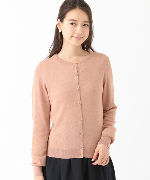 earth music&ecology(アースミュージックアンドエコロジー)の「【2016Autumn】《ガンガンカーディガン》ベーシック(カーディガン/ボレロ・レディース・ライトベージュ/カーキ/ブラック/サックスブルー/ライトピンク/ピンク/マスタード/ネイビー/ブルーグリーン/レッド/ブルー/ライトグレー・L/M/S)」の11枚目の写真