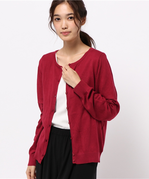 earth music&ecology(アースミュージックアンドエコロジー)の「【2016Autumn】《ガンガンカーディガン》ベーシック(カーディガン/ボレロ・レディース・ライトベージュ/カーキ/ブラック/サックスブルー/ライトピンク/ピンク/マスタード/ネイビー/ブルーグリーン/レッド/ブルー/ライトグレー・L/M/S)」の22枚目の写真