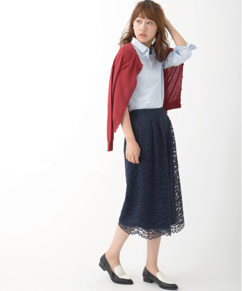 earth music&ecology(アースミュージックアンドエコロジー)の「【2016Autumn】《ガンガンカーディガン》ベーシック(カーディガン/ボレロ・レディース・ライトベージュ/カーキ/ブラック/サックスブルー/ライトピンク/ピンク/マスタード/ネイビー/ブルーグリーン/レッド/ブルー/ライトグレー・L/M/S)」の20枚目の写真